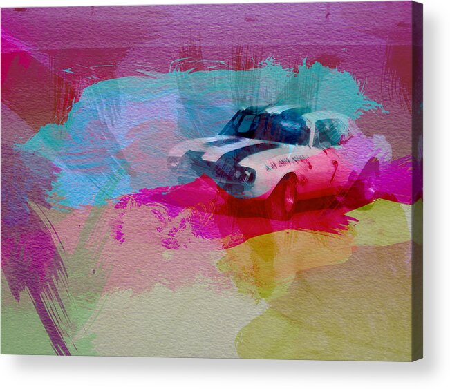 Chevy Camaro Acrylic Print featuring the photograph 1968 Chevy Camaro by Naxart Studio