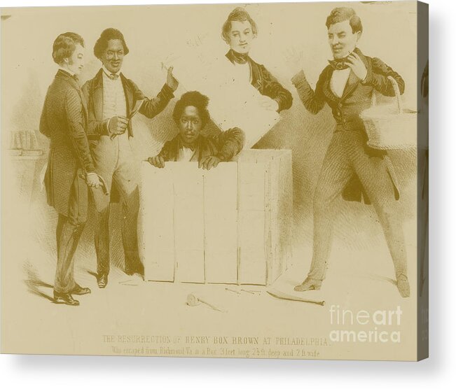 Henry Brown Acrylic Print featuring the photograph Resurrection Of Henry Box Brown #2 by Photo Researchers