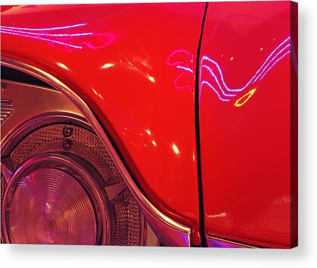 57 Lancer Acrylic Print featuring the photograph 57 Lancer by Kris Rasmusson