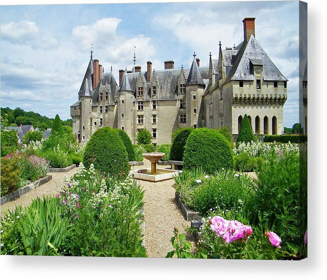 Europe Acrylic Print featuring the photograph Chateau-de-Langeais Garden by Joseph Hendrix