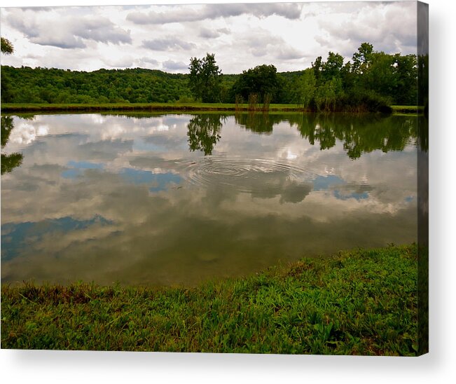 Water Acrylic Print featuring the photograph Circles by Azthet Photography