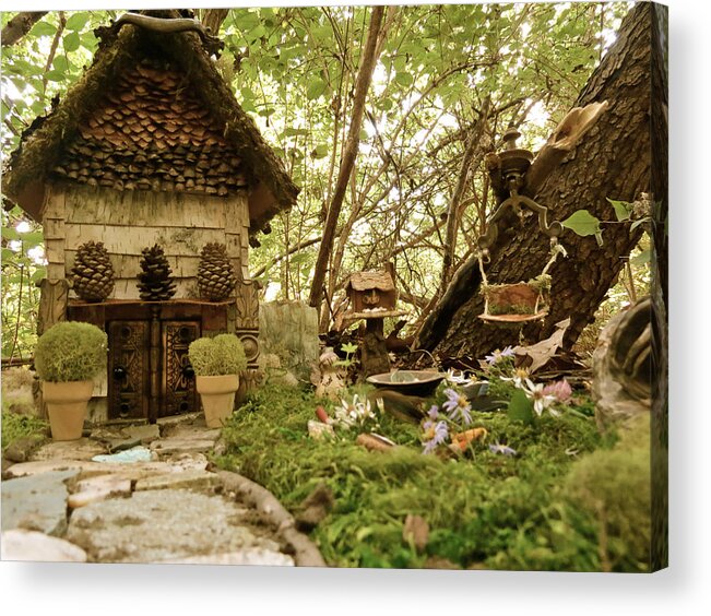 Fairy Acrylic Print featuring the photograph Faerie Garden by Azthet Photography