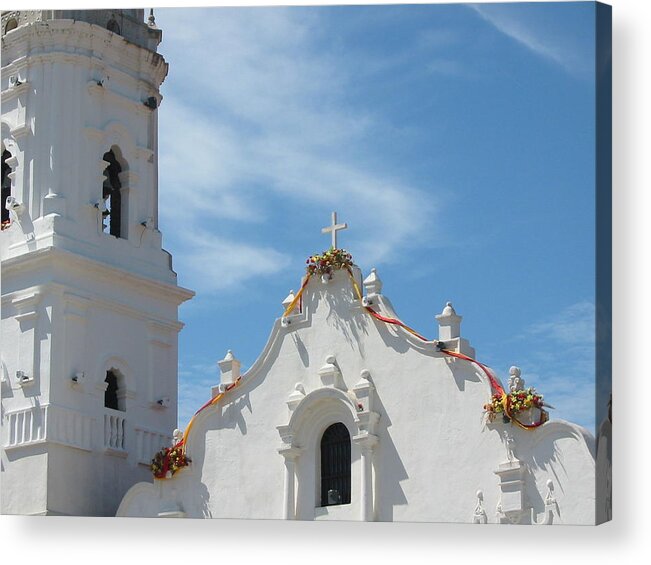 Panama Acrylic Print featuring the photograph Heavenly Roofline by Julia Springer