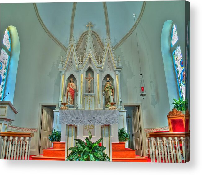 Church Acrylic Print featuring the photograph In His House I Shall Worship II by Jimmy Ostgard