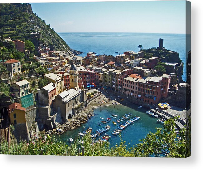 Italy Acrylic Print featuring the photograph Monterosso Italy by Russell Todd