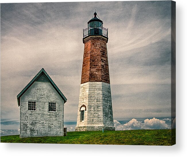  Acrylic Print featuring the photograph Point Judith Light by Fred LeBlanc