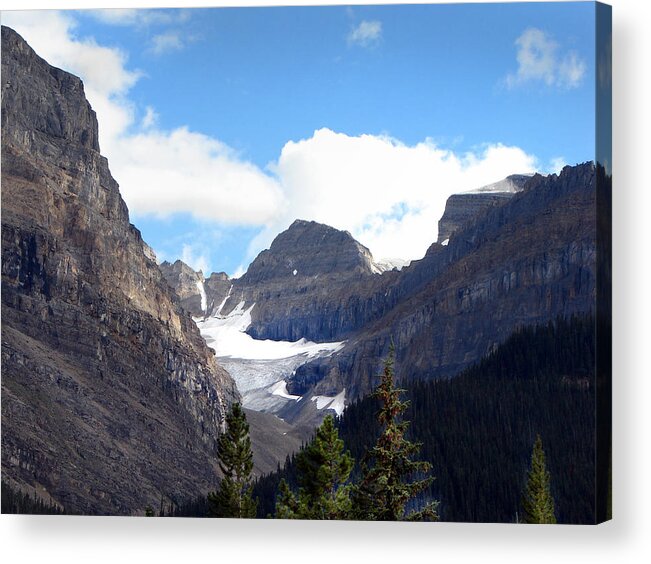 Rockies Acrylic Print featuring the mixed media Rocky Mountain Pass by Bruce Ritchie