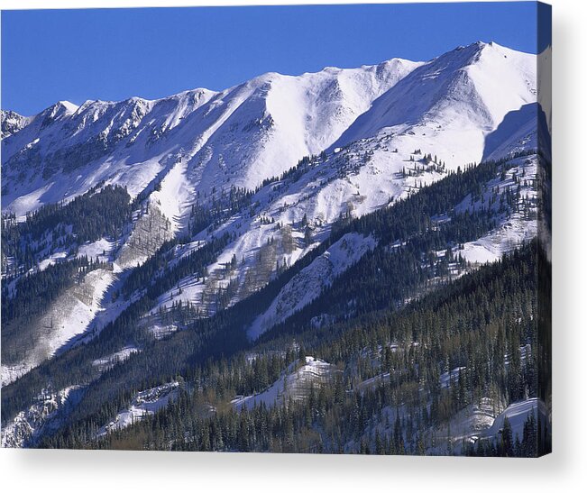00175020 Acrylic Print featuring the photograph San Juan Mountains Covered In Snow by Tim Fitzharris