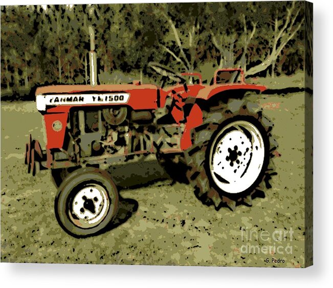 Vintage Acrylic Print featuring the photograph Yanmar by George Pedro