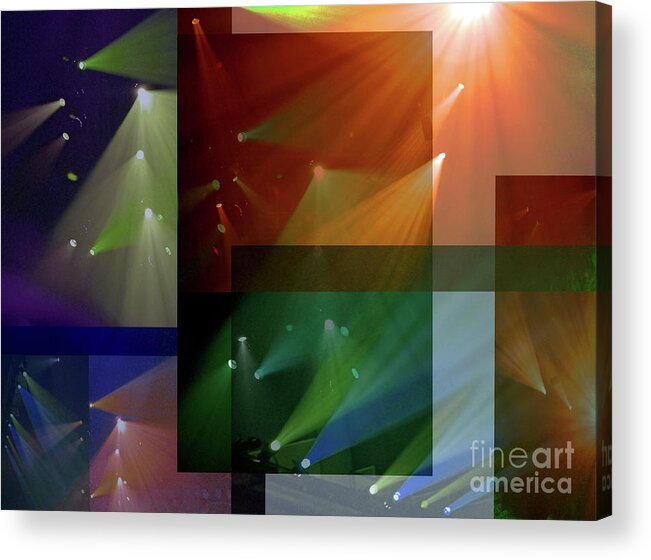 Coloured Lights Ii Acrylic Print featuring the photograph Coloured Lights II #1 by Robert Meanor