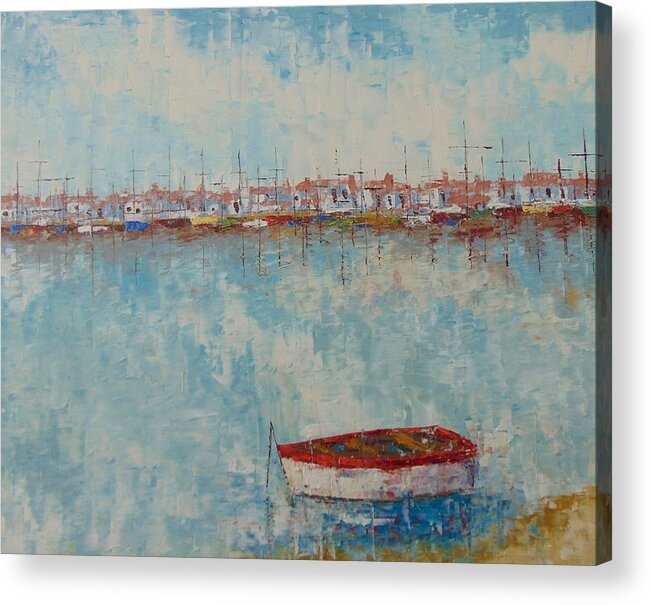 Provence Acrylic Print featuring the painting Marseille by Frederic Payet