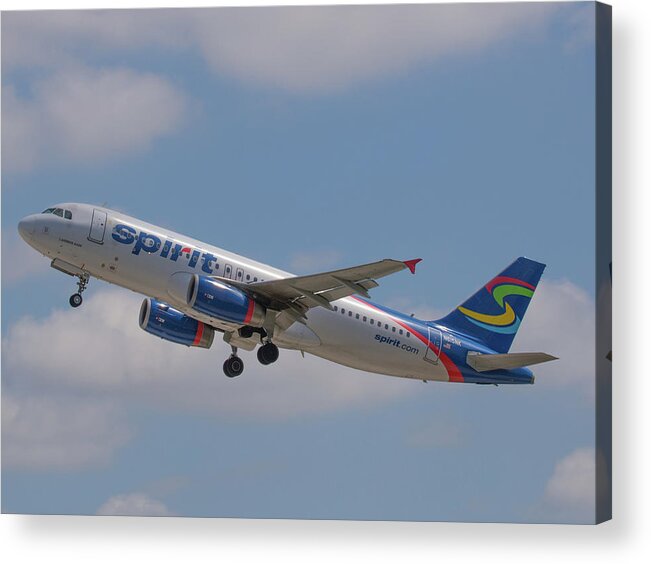 Spirit Acrylic Print featuring the photograph Spirit Airline #1 by Dart Humeston