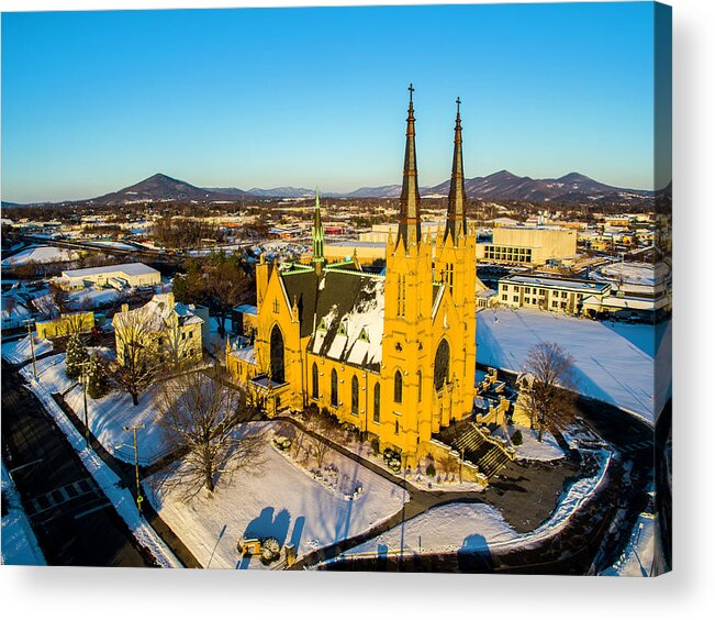Catholic Acrylic Print featuring the photograph St. Andrew's 3 #1 by Star City SkyCams