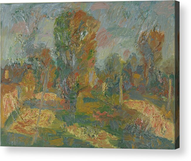 Street Acrylic Print featuring the painting Landscape #32 by Robert Nizamov