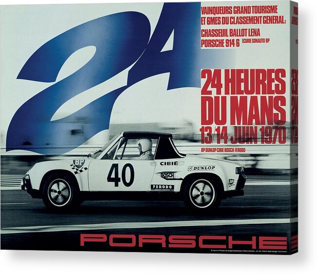 24 Hours Of Le Mans Acrylic Print featuring the photograph 1970 24hr Le Mans by Georgia Fowler
