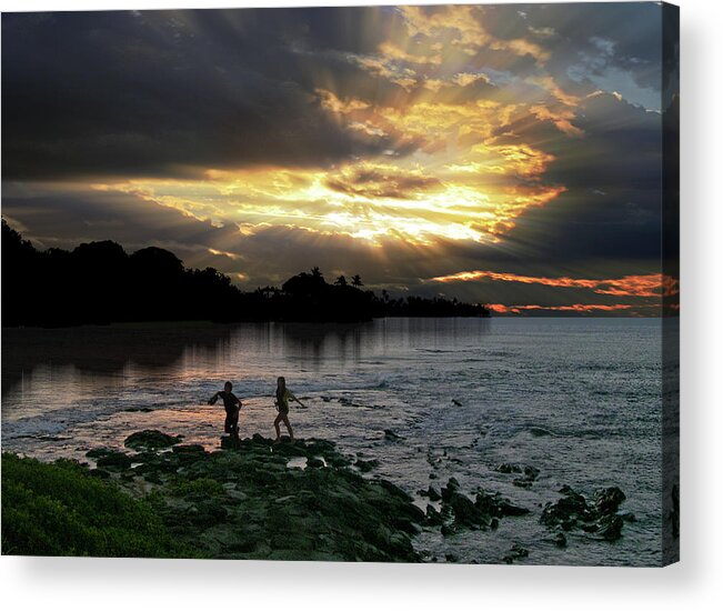 People Acrylic Print featuring the photograph 4274 by Peter Holme III