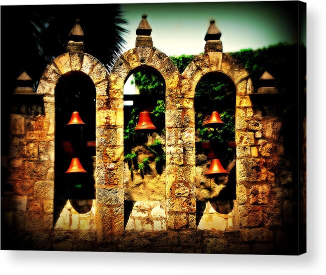 Bell Acrylic Print featuring the photograph 5 Bells by Perry Webster