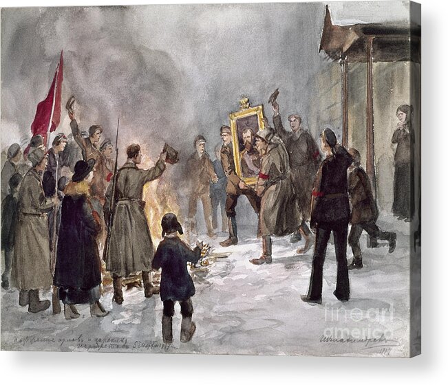 1917 Acrylic Print featuring the photograph Russian Revolution, 1917 #5 by Granger