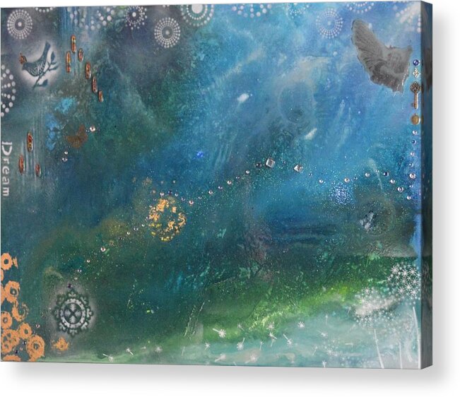 Dream Acrylic Print featuring the mixed media Dream by MiMi Stirn