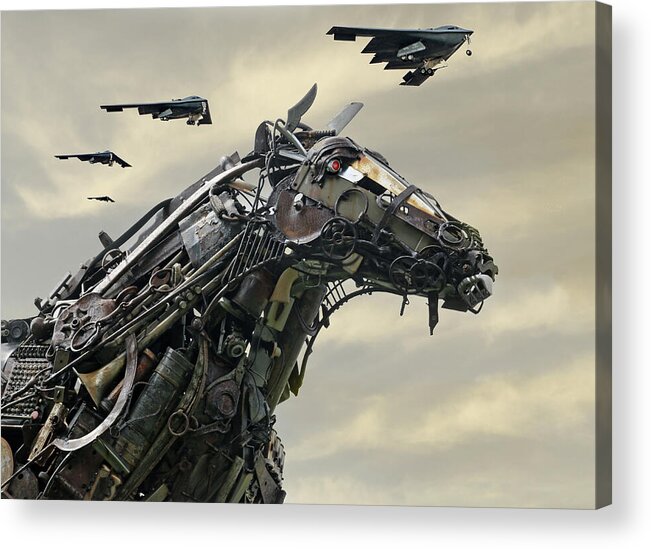 B2 Acrylic Print featuring the photograph Advance of the Machines by Christopher McKenzie