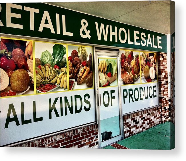 Produce Store Acrylic Print featuring the photograph All Kinds Of Produce by Carlos Avila