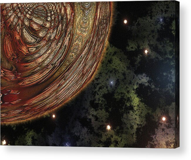 Celestial Acrylic Print featuring the digital art Almost Cosmos by Wendy J St Christopher