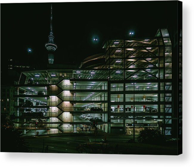 New Zealand Acrylic Print featuring the photograph Auckland Nights by Nisah Cheatham