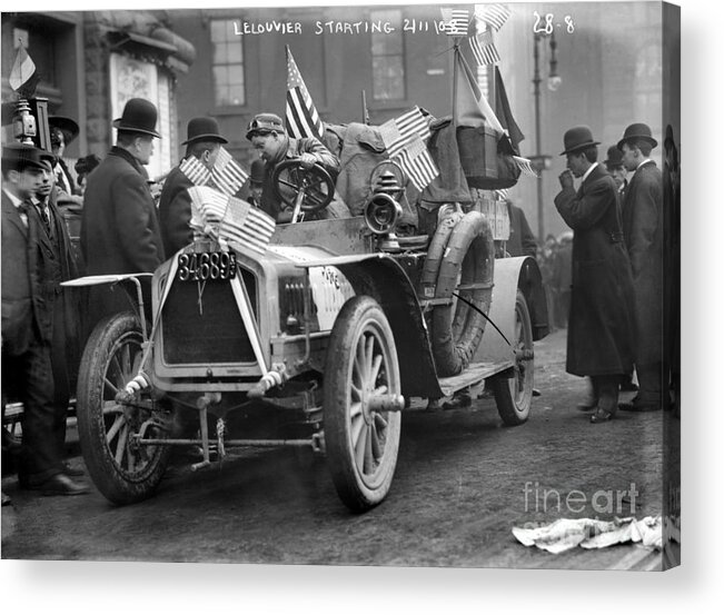 1908 Acrylic Print featuring the photograph Automobile Race, 1908 by Granger