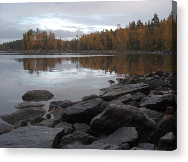 Landscape Acrylic Print featuring the photograph Autumn view 6 by Sami Tiainen