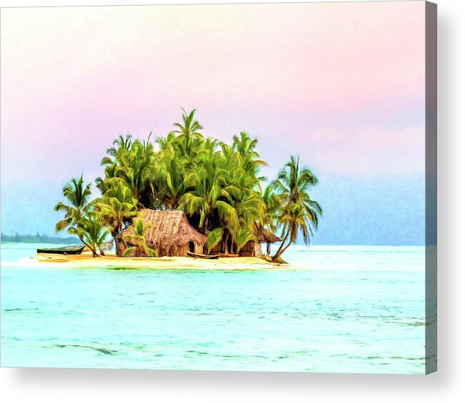 Island Acrylic Print featuring the painting Back To Basics by Dominic Piperata