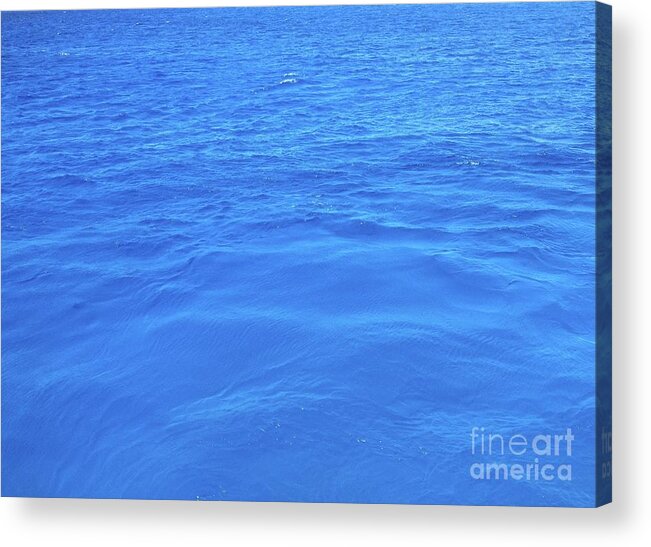 Ocean Acrylic Print featuring the photograph Bahama Blue by Barbara Von Pagel