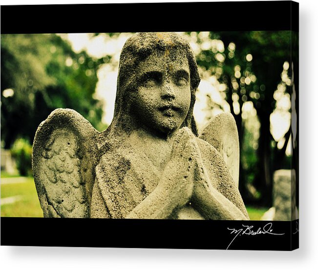 saint Lawrence Cemetery Acrylic Print featuring the photograph Bethany Cemetery Angel by Melissa Lutes