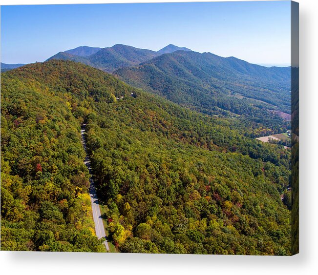 Parkway Acrylic Print featuring the photograph Blue Ridge Parkway7 by Star City SkyCams