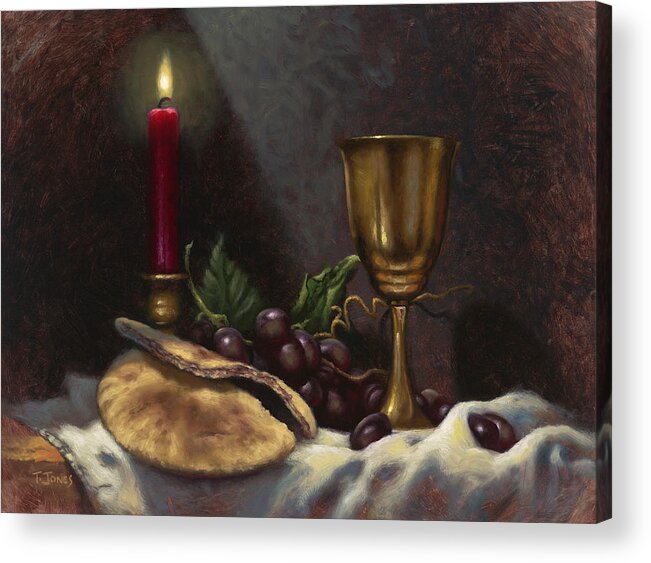 Christian Acrylic Print featuring the painting Body and Blood by Timothy Jones