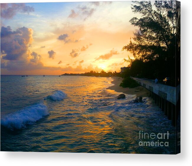 Tropical Acrylic Print featuring the photograph Boggy Sands Sunset by Jerome Wilson