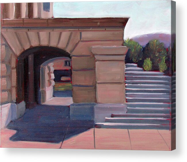 Boise Acrylic Print featuring the painting Boise Capitol Building 04 by Kevin Hughes