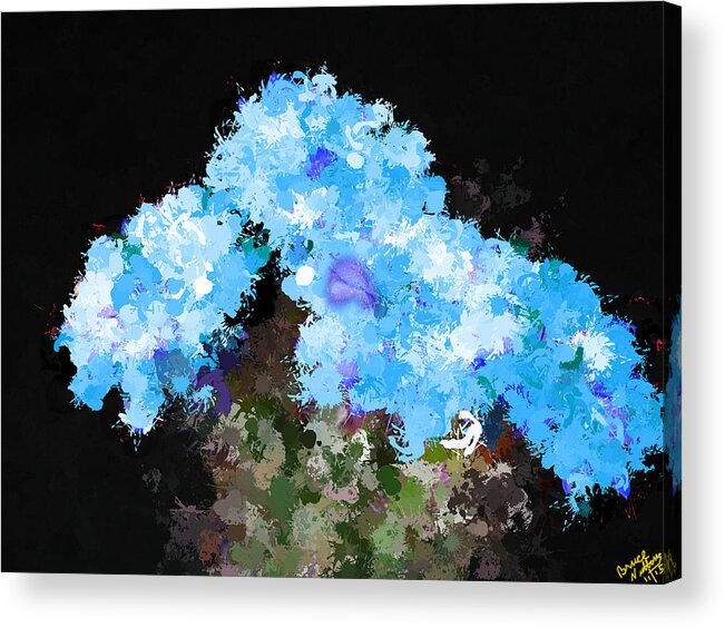Flowers Acrylic Print featuring the painting Cactus Flower by Bruce Nutting