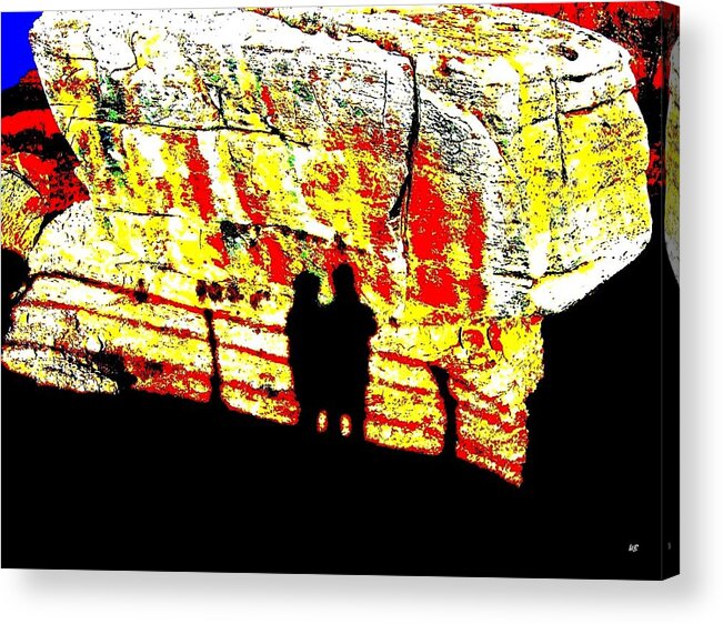 Abstract Acrylic Print featuring the digital art Canyon Rendezvous by Will Borden