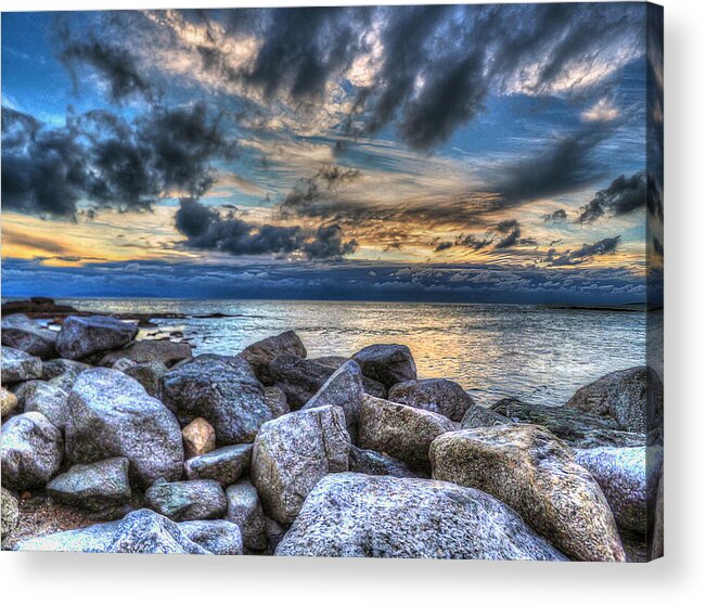 Catalina Acrylic Print featuring the photograph Catalina Channel as El Nino appears by Joe Schofield