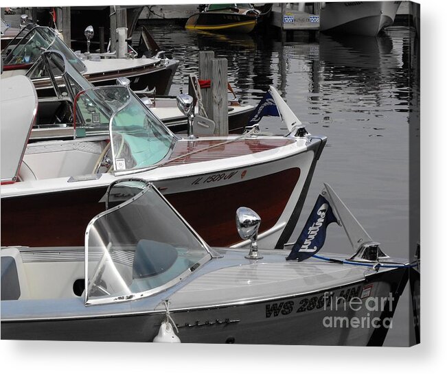 Motorboat Acrylic Print featuring the photograph Century Boats by Neil Zimmerman