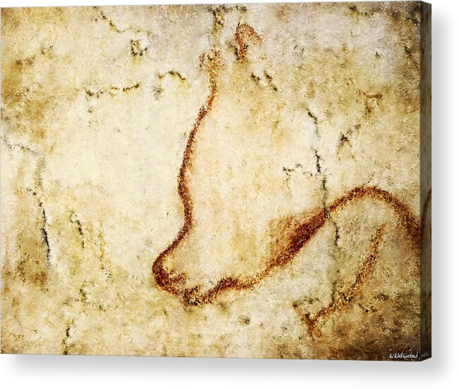 Chauvet Cave Bear Acrylic Print featuring the digital art Chauvet Cave Bear by Weston Westmoreland