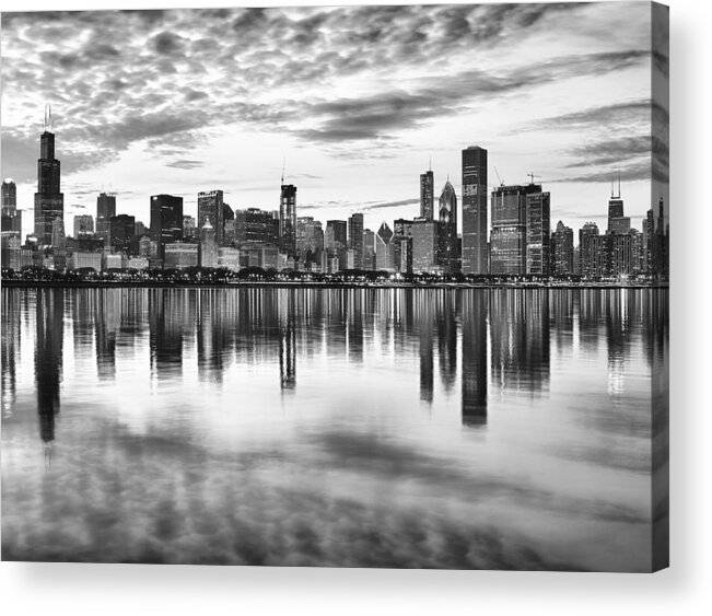 Chicago Acrylic Print featuring the photograph Chicago Reflection by Donald Schwartz