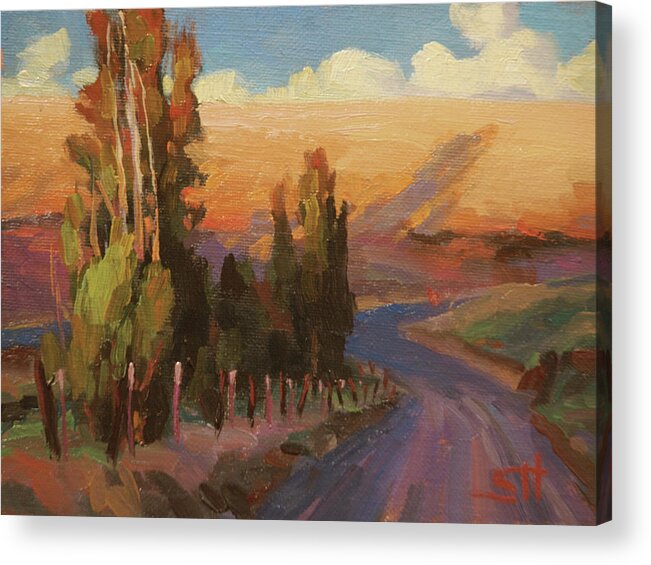 Country Acrylic Print featuring the painting Country Road by Steve Henderson