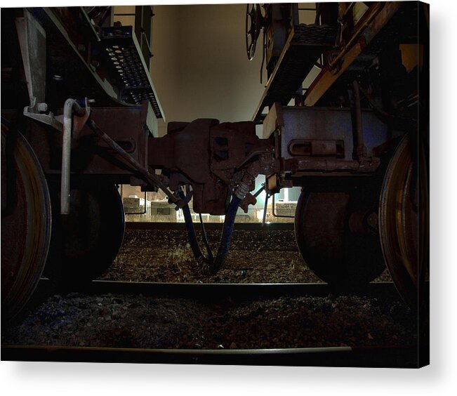 Train Acrylic Print featuring the photograph Coupling by Scott Hovind