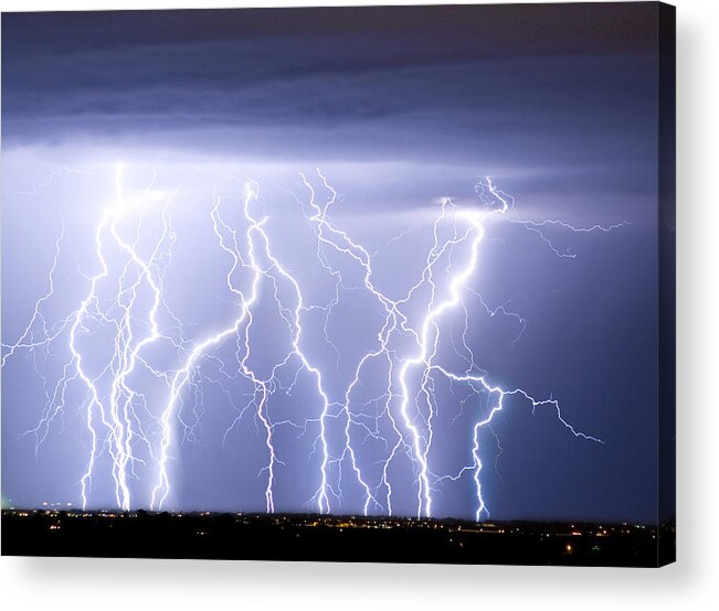 james Insogna Acrylic Print featuring the photograph Crazy Skies by James BO Insogna