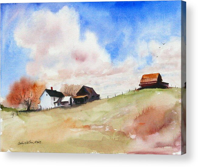 Farm Acrylic Print featuring the painting Down Home by Bobby Walters