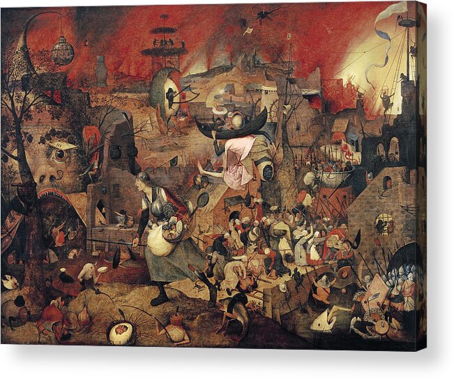 Brugel Acrylic Print featuring the painting Dull Gret by Pieter the Elder Bruegel