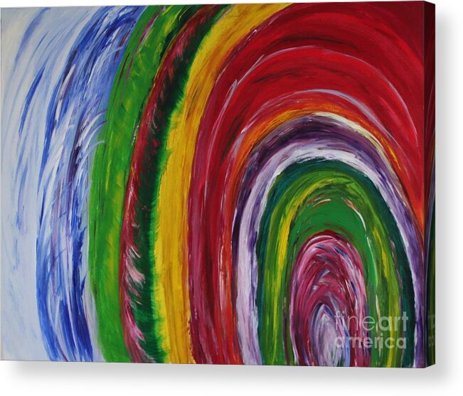 Emotions Acrylic Print featuring the painting Emotions by Sarahleah Hankes