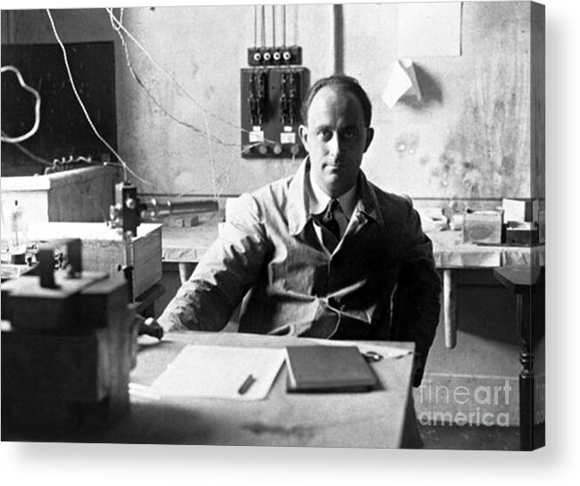 Science Acrylic Print featuring the photograph Enrico Fermi, Italian-american Physicist by Science Source