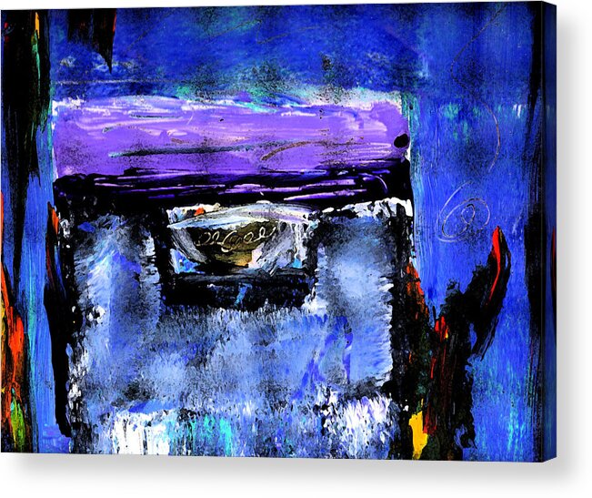 Abstract Acrylic Print featuring the painting Enter by Wayne Potrafka